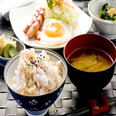【2食付】夕食のお弁当：ルームサービス★女将手作り玄米入り健康朝食